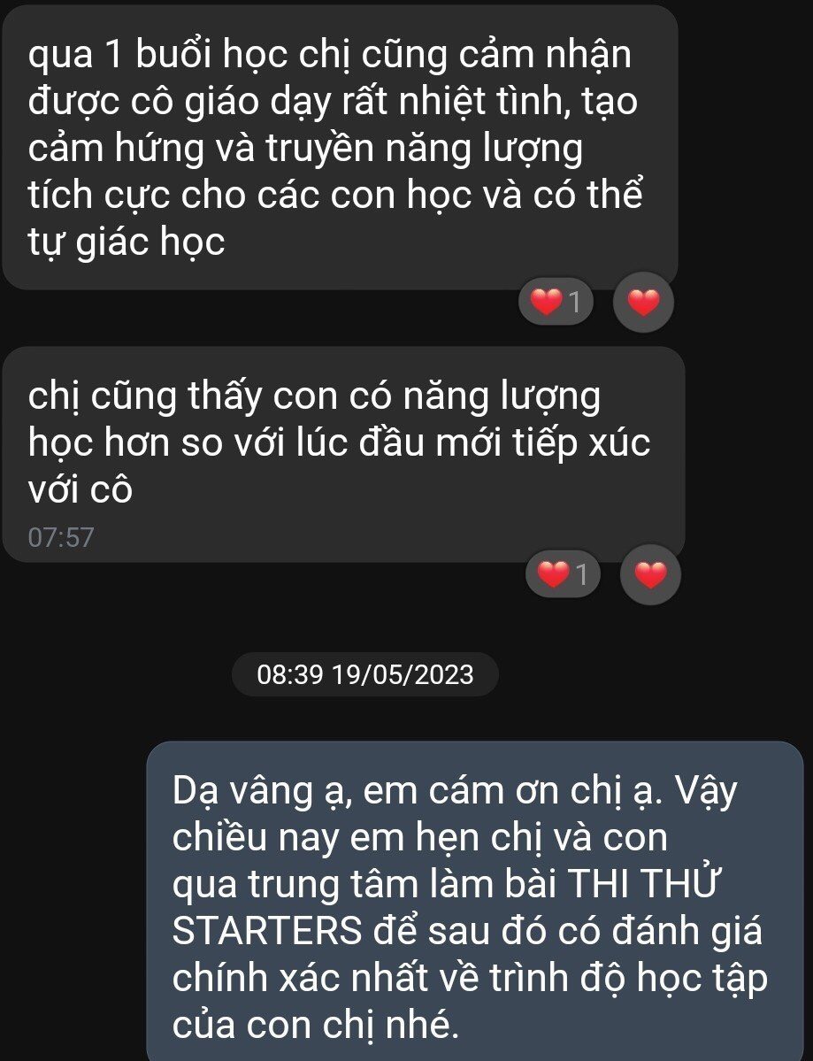 Phản hồi phụ huynh 2