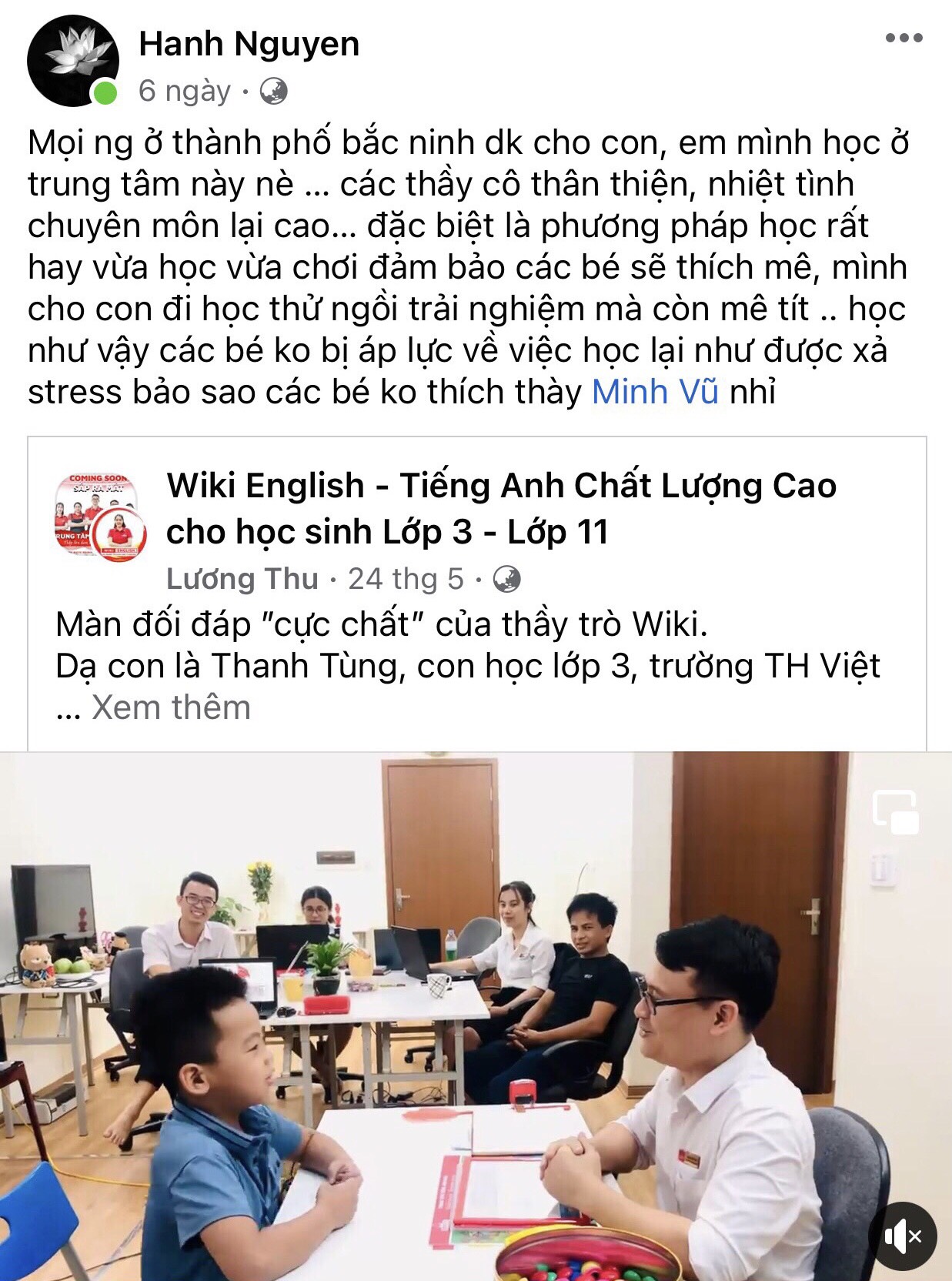 Phản hồi phụ huynh 4